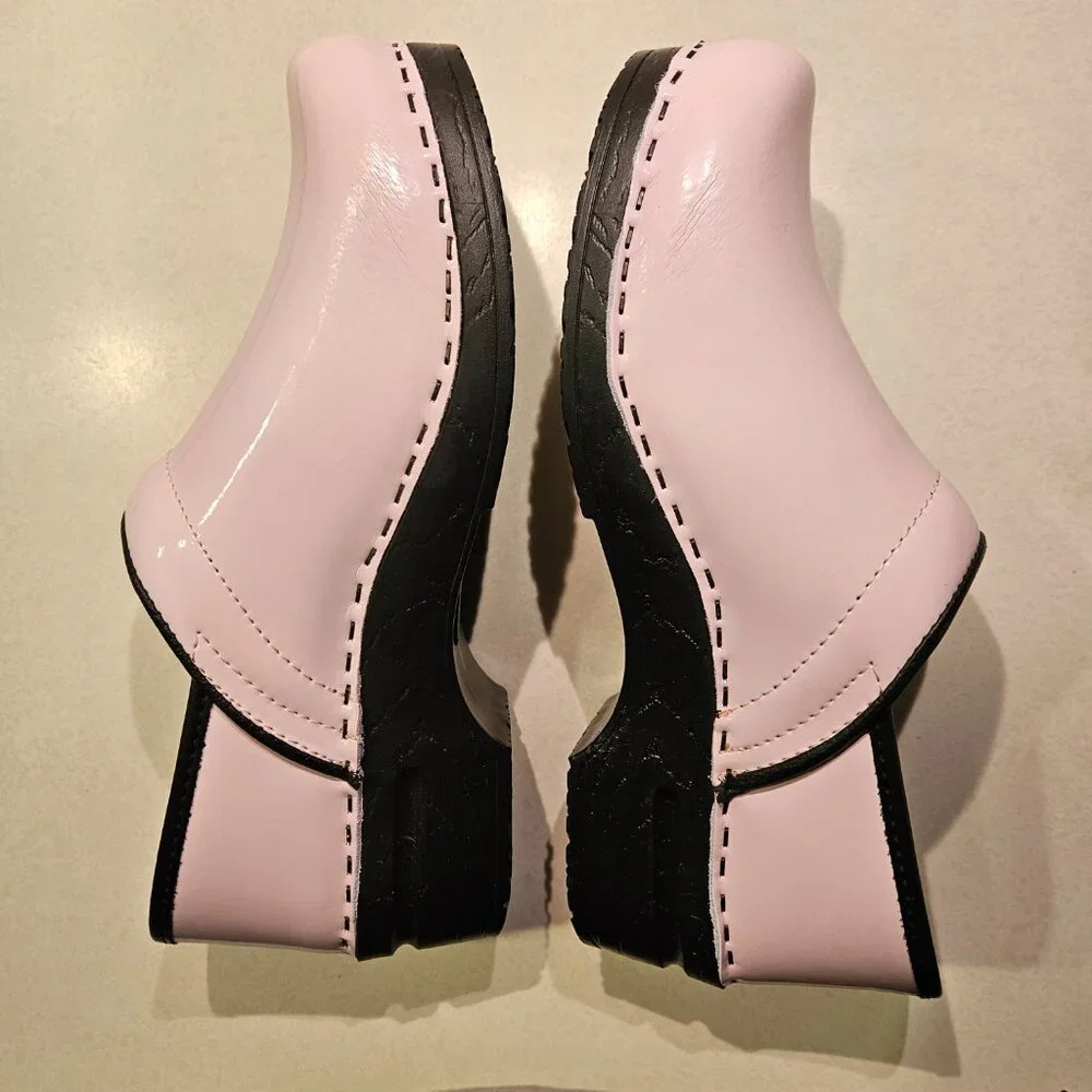 BJORK PRO ELSA Patent Leather Clogs Pink Size EU-40, US 9-9.5 NEW IN BOX - Picture 5 of 12